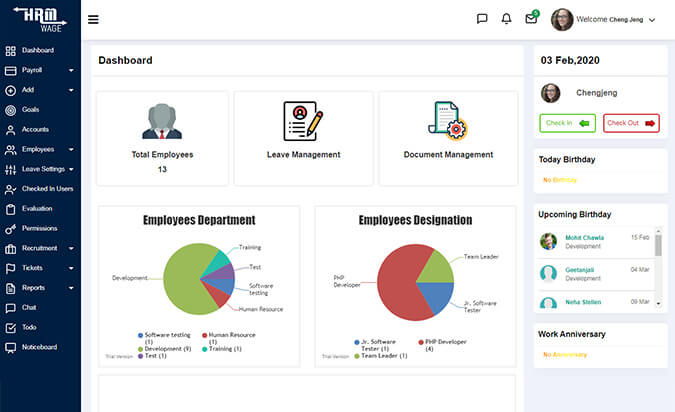 HRMWage screenshot 1
