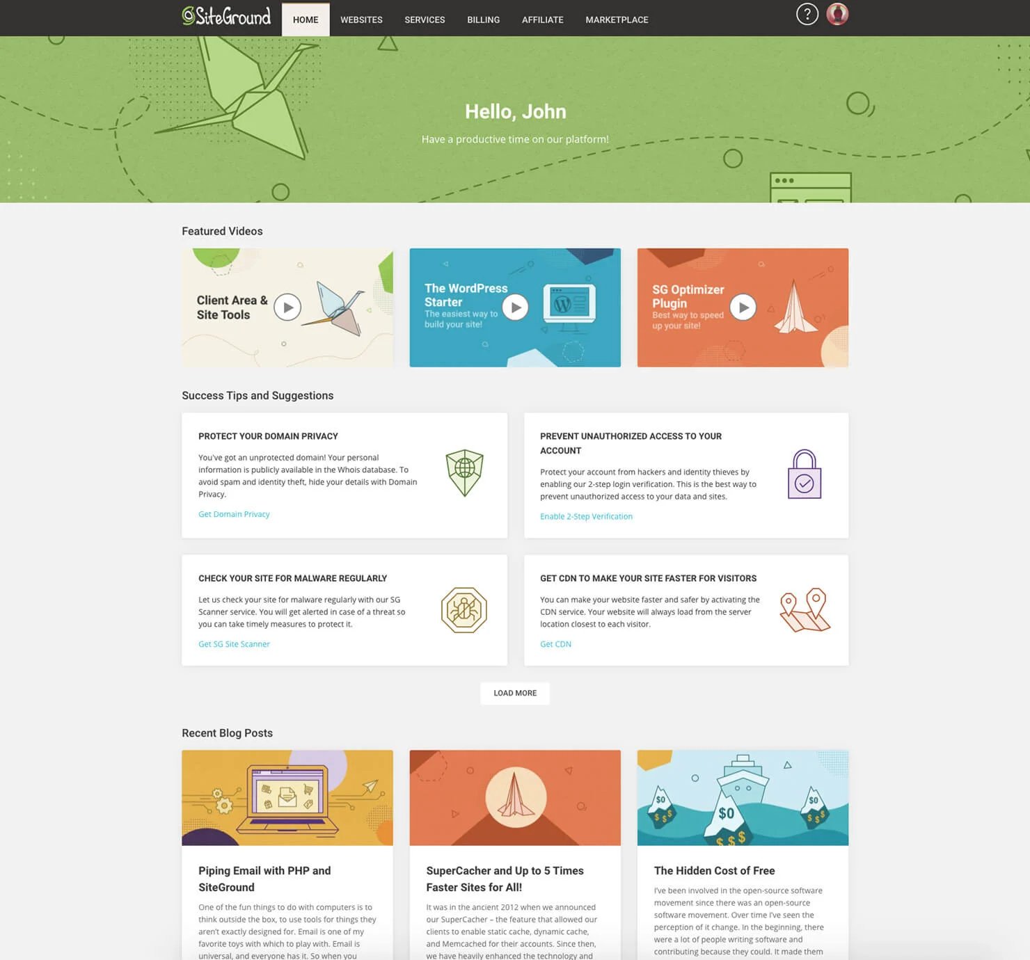 SiteGround screenshot 5