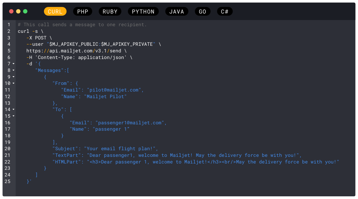 Mailjet screenshot 3