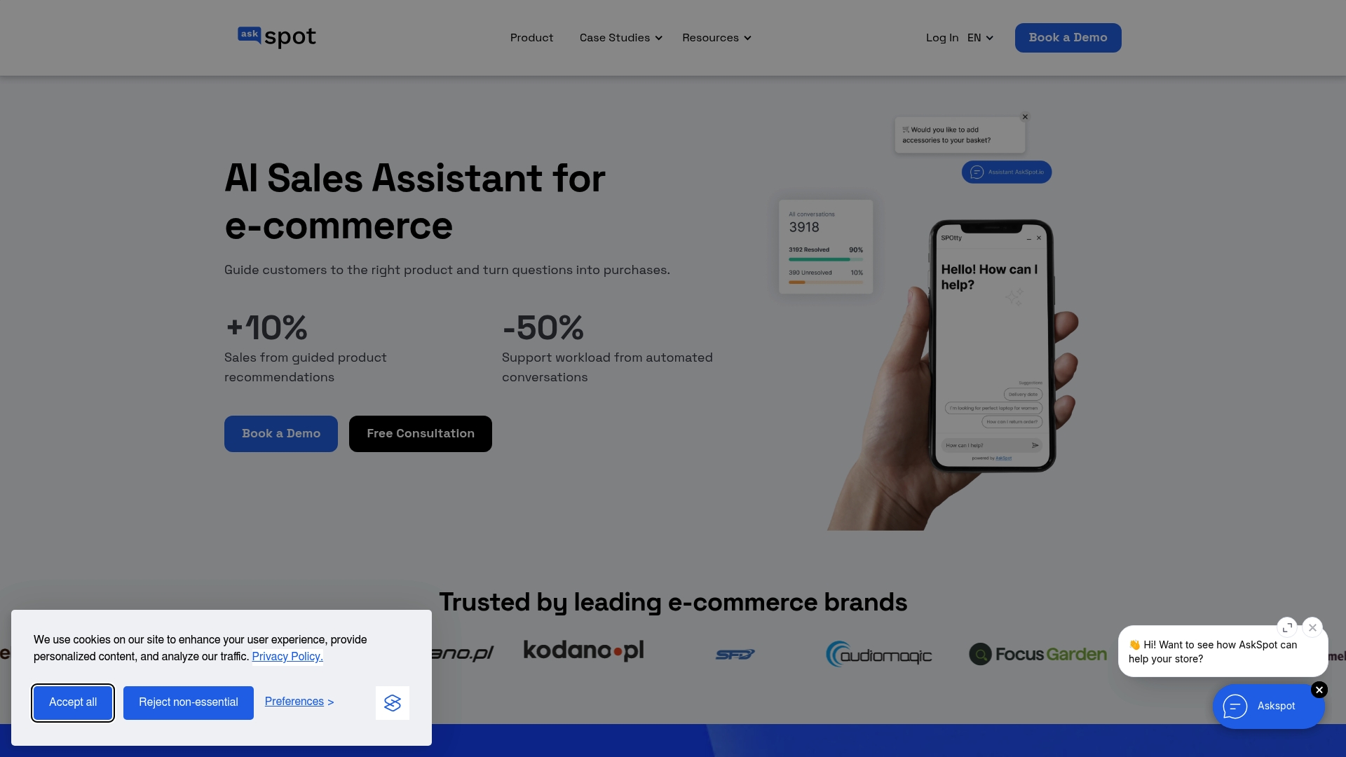 AskSpot Homepage