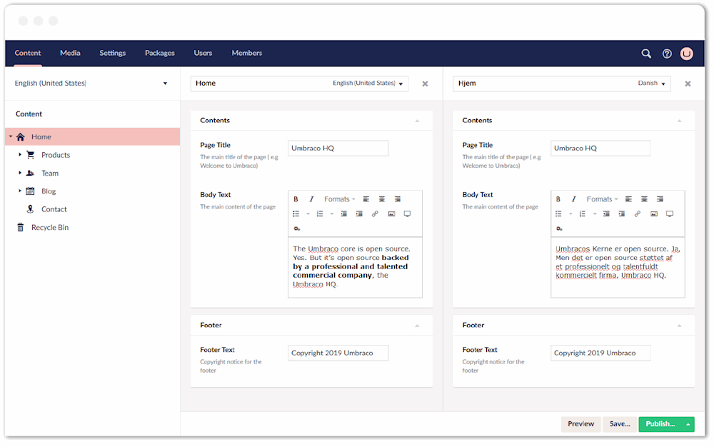 Umbraco CMS screenshot 4
