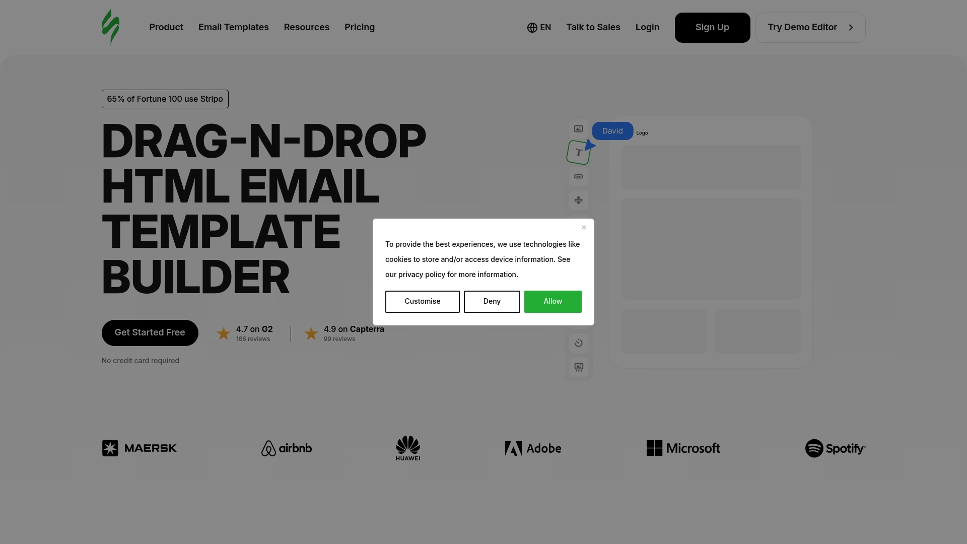 Stripo Homepage