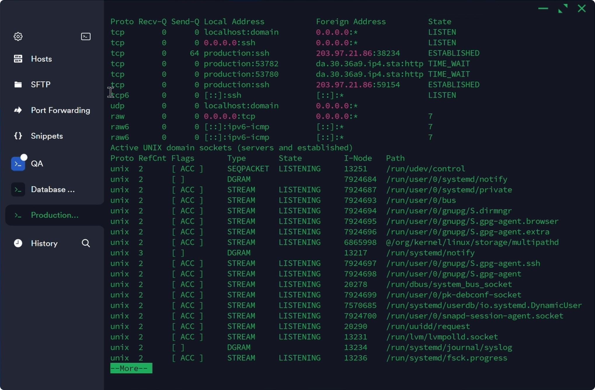 Termius screenshot 1