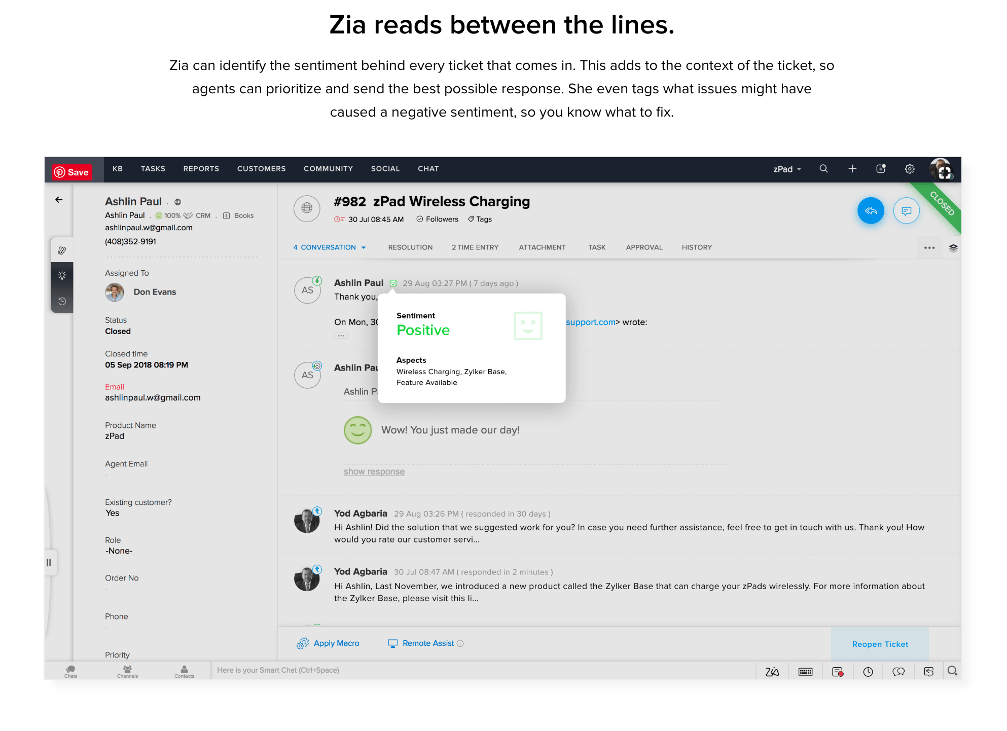 Zoho Desk screenshot 3