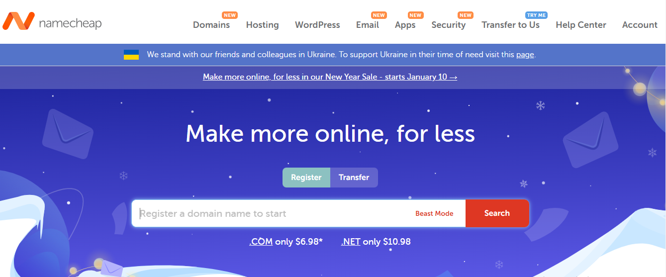 Namecheap screenshot 1