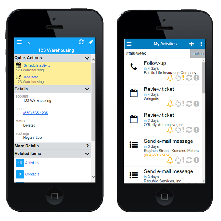 Infor CRM screenshot 2