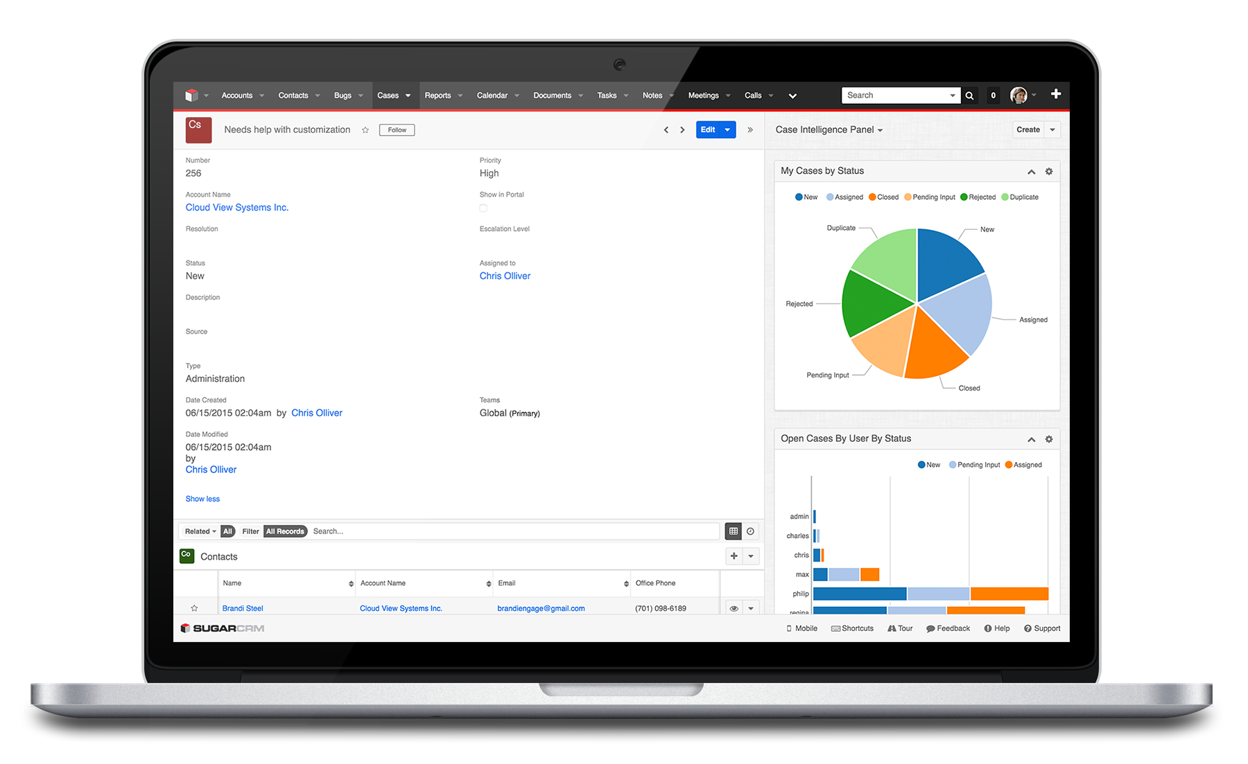 SugarCRM screenshot 2