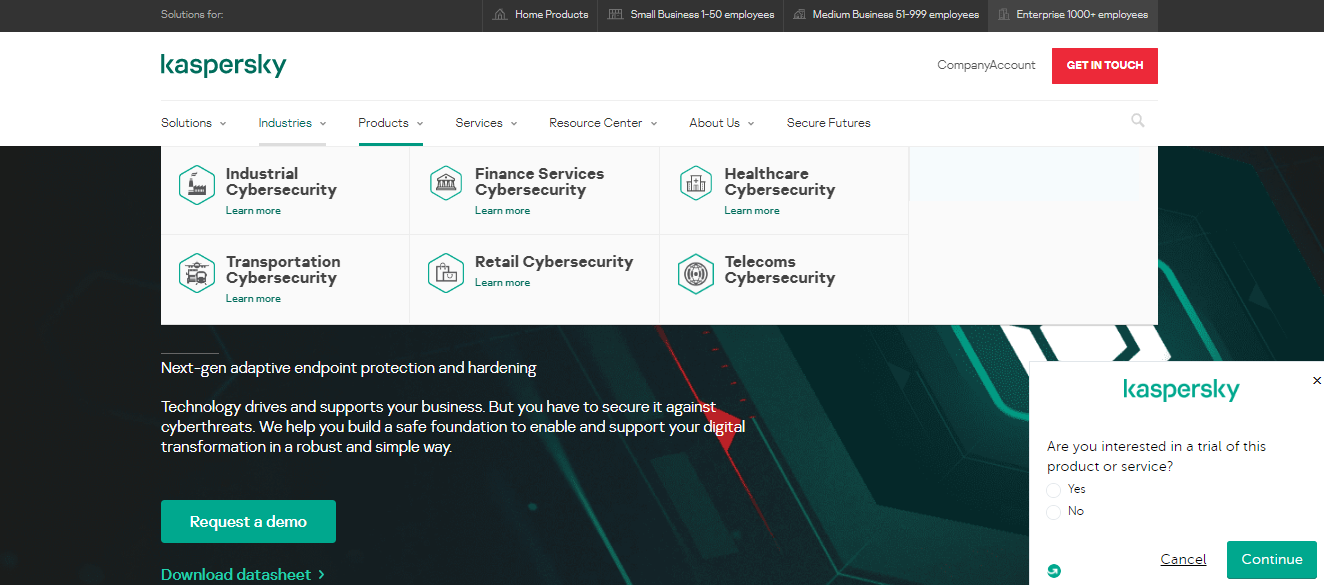 Kaspersky Endpoint Security screenshot 1