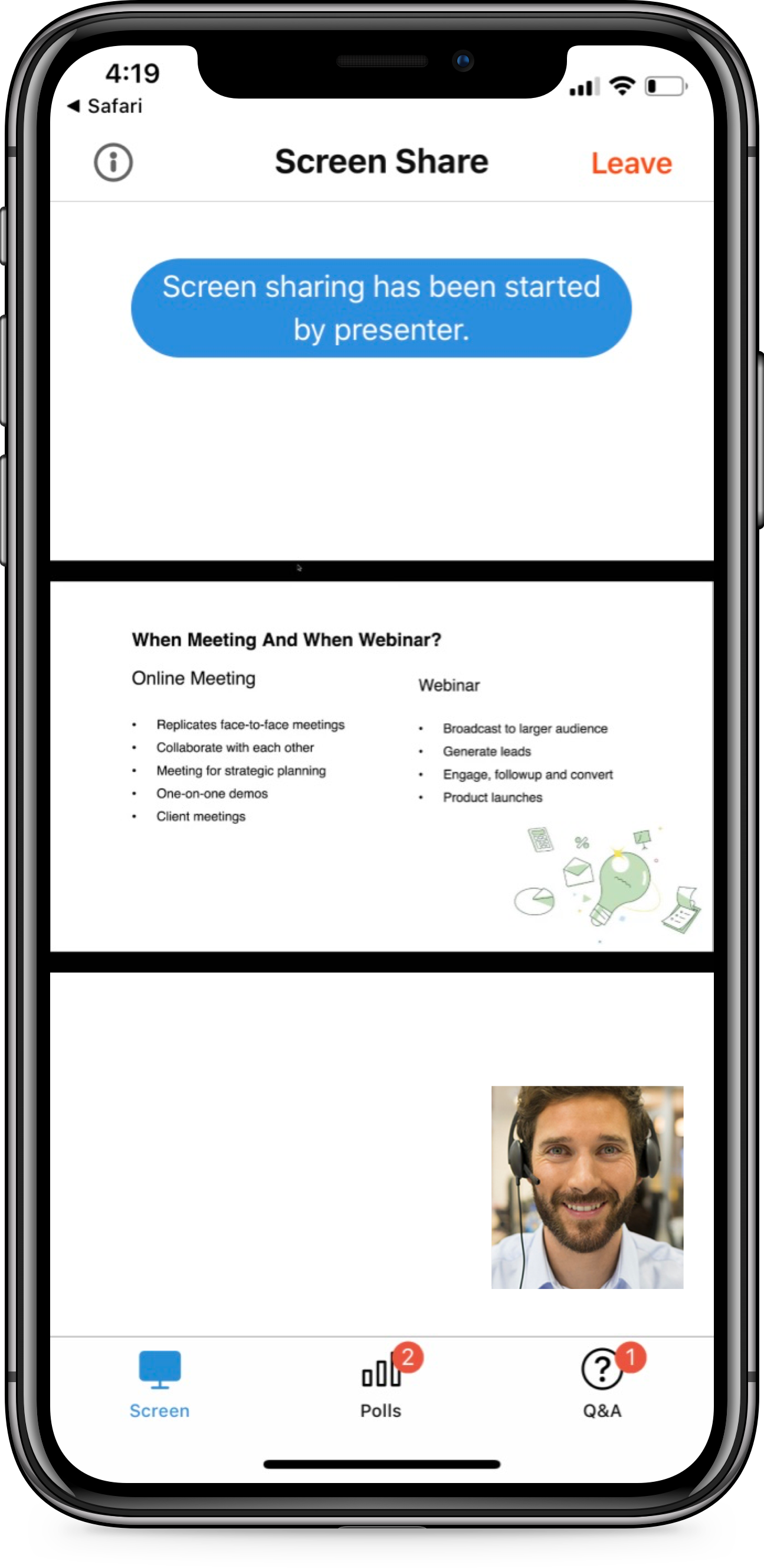 Zoho Meeting screenshot 2