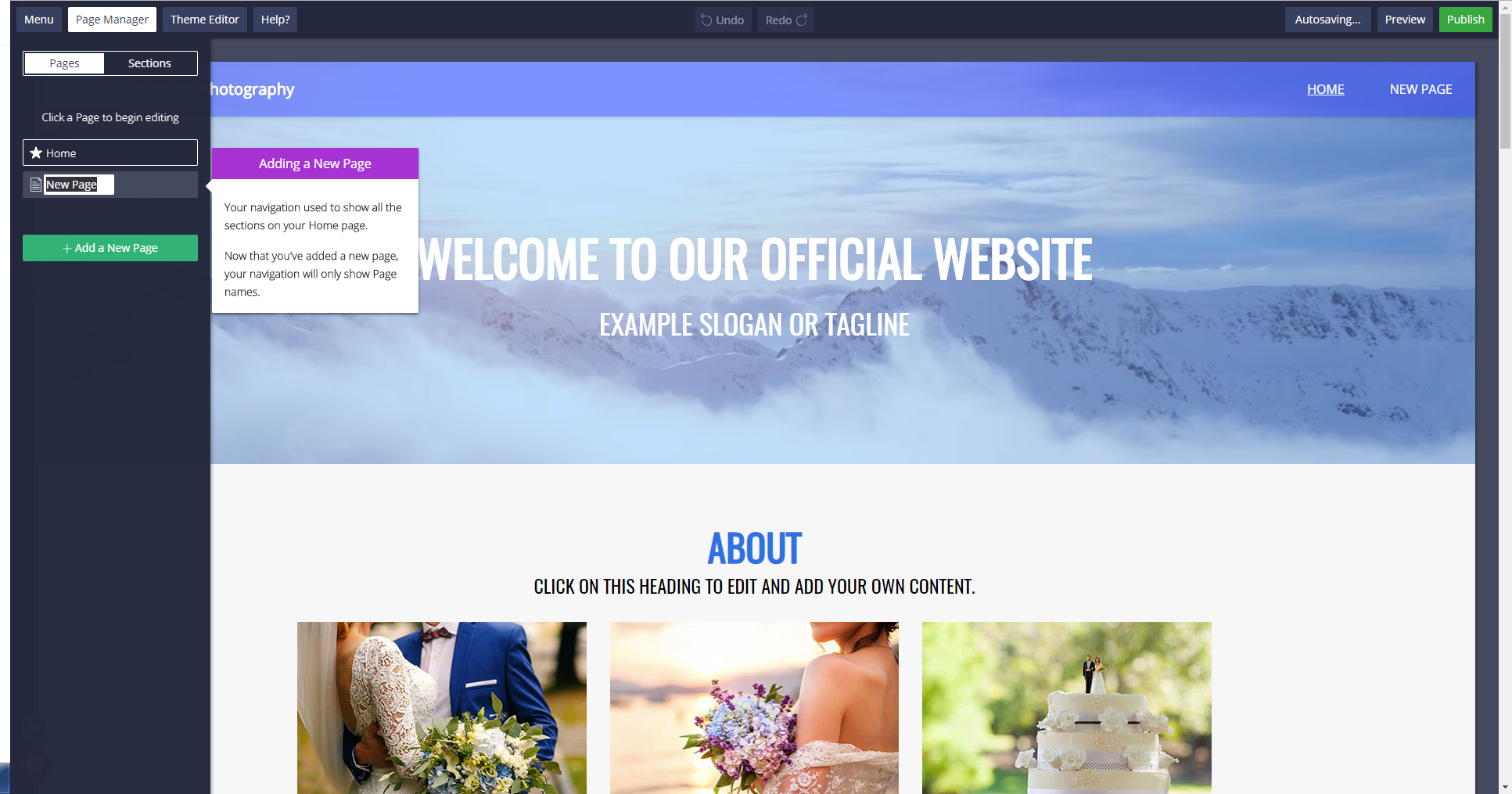 Web.com Hosting screenshot 3