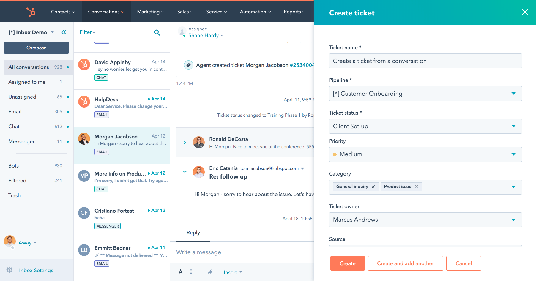 HubSpot Service Hub screenshot 3