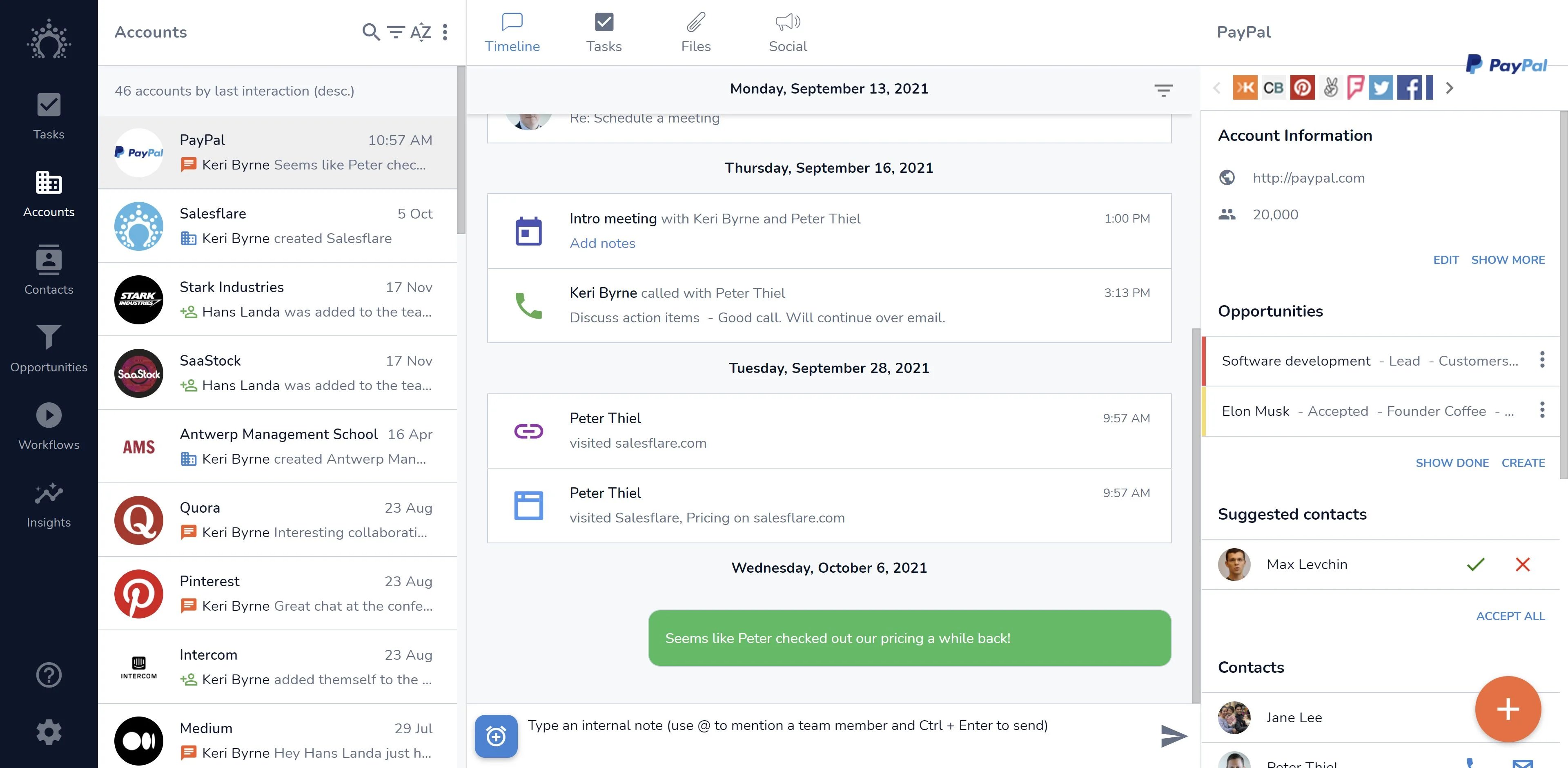 Salesflare screenshot 3