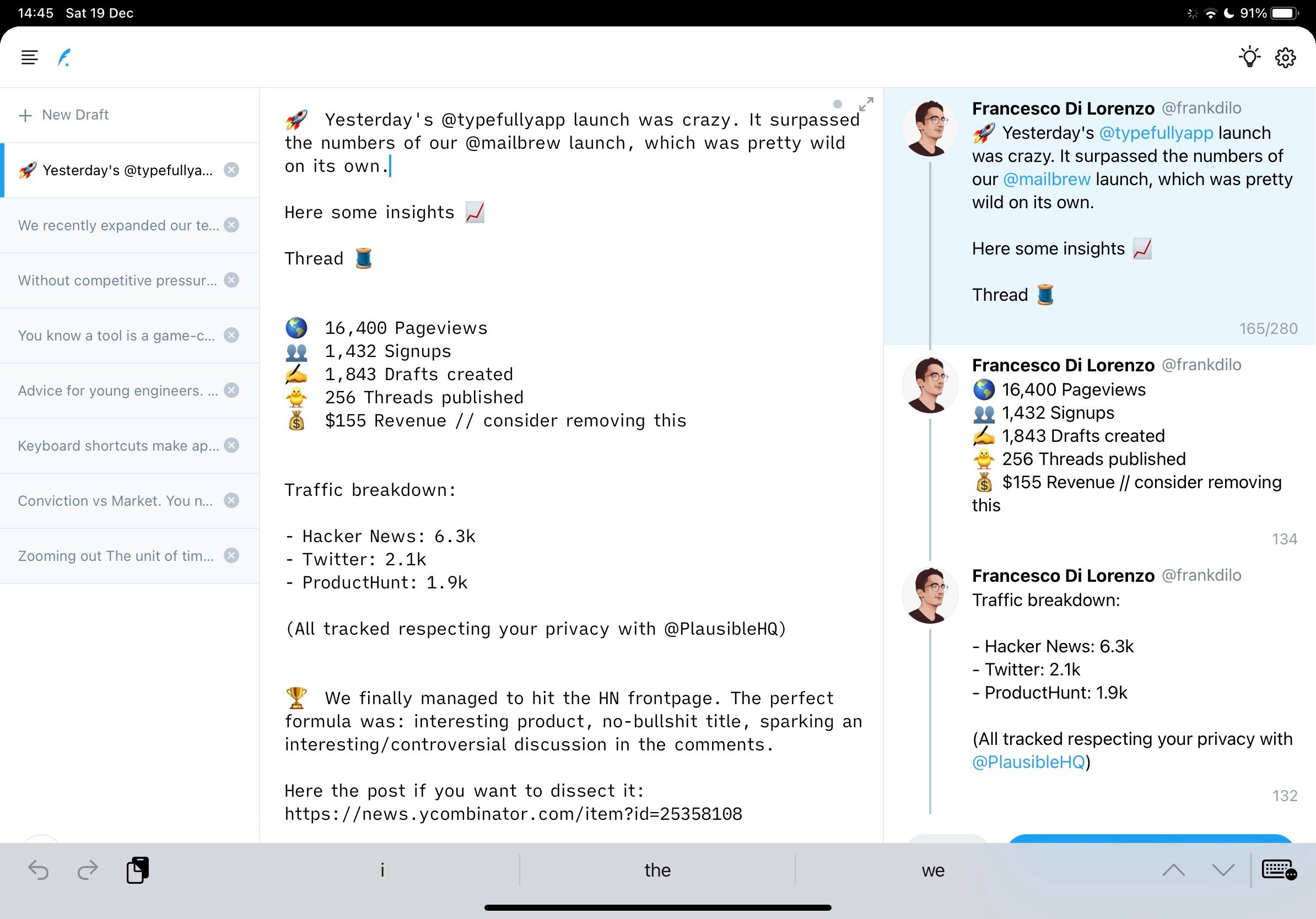 Typefully screenshot 4