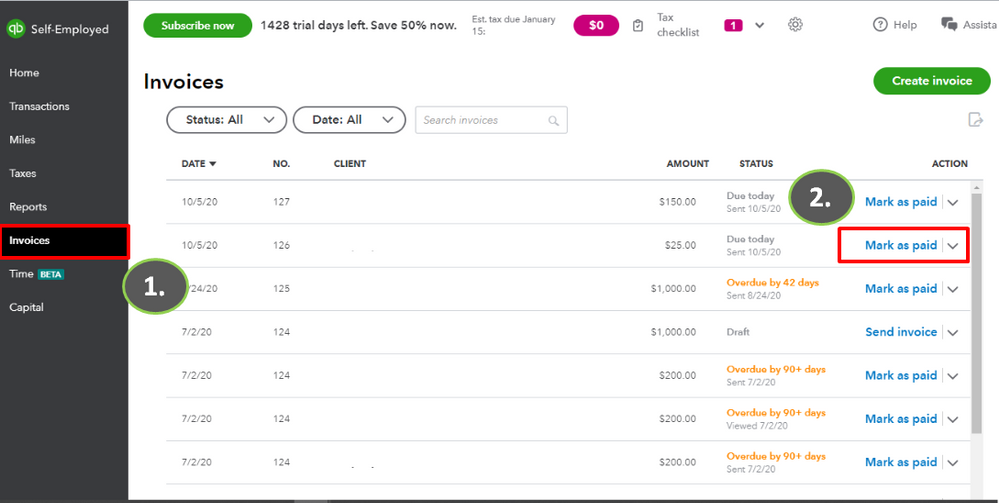 QuickBooks Self-Employed screenshot 2