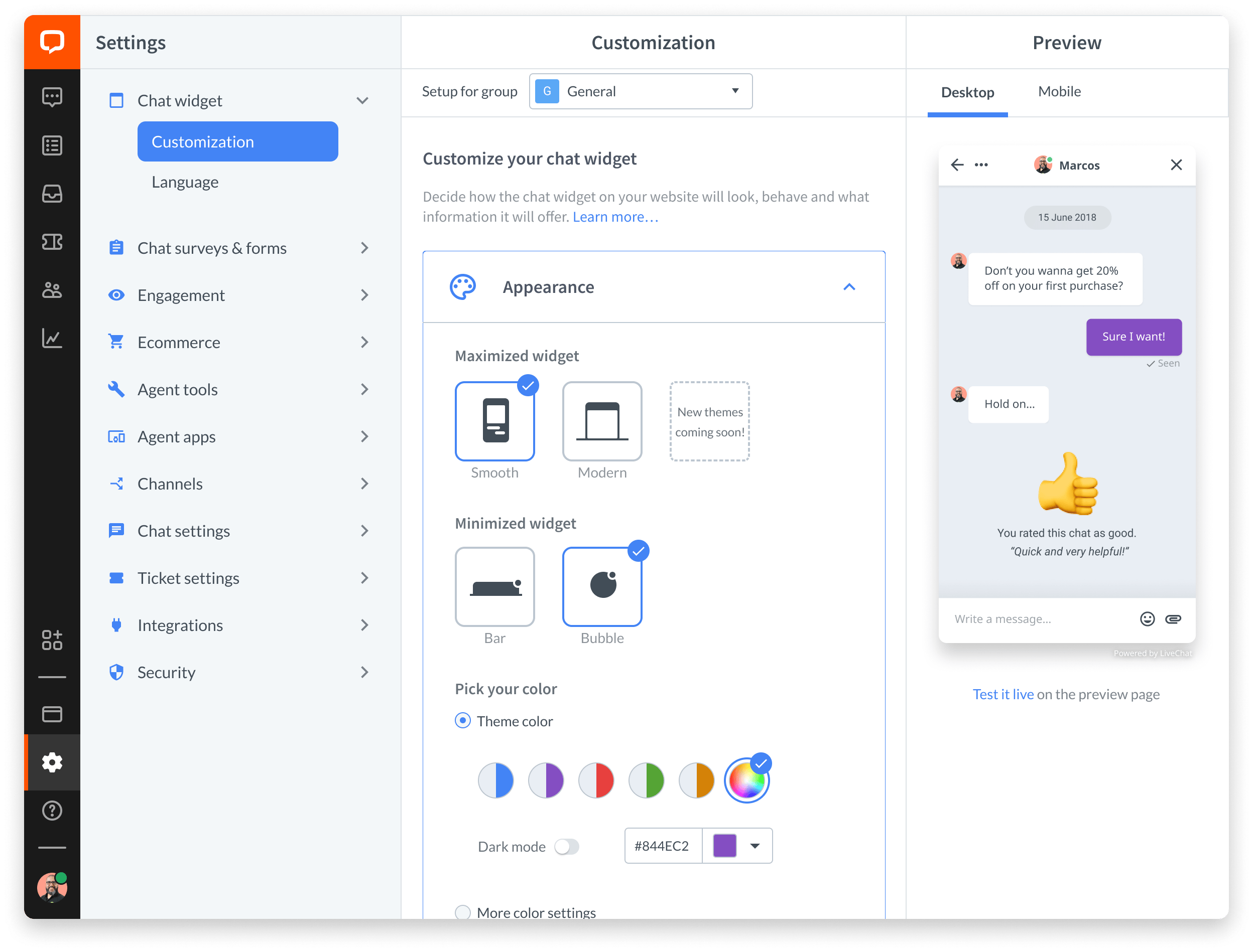LiveChat screenshot 6