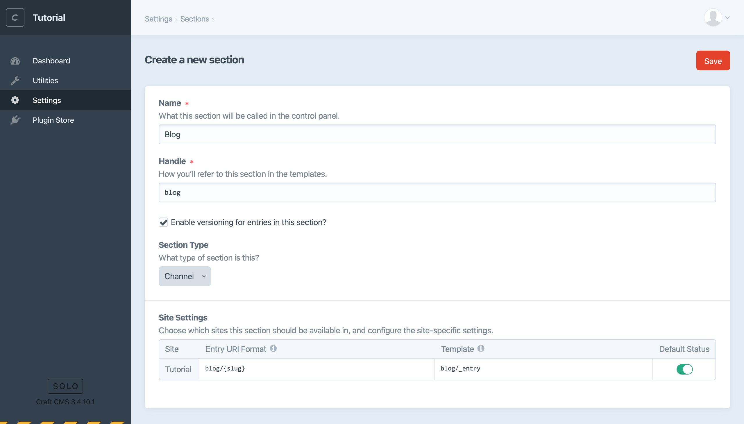 Craft CMS screenshot 1