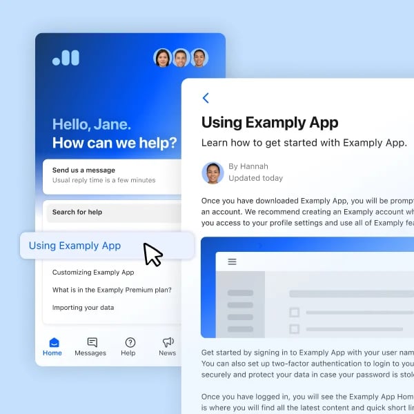 Intercom screenshot 2
