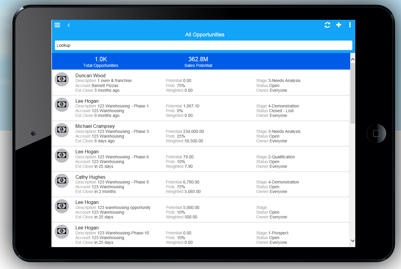 Infor CRM screenshot 7