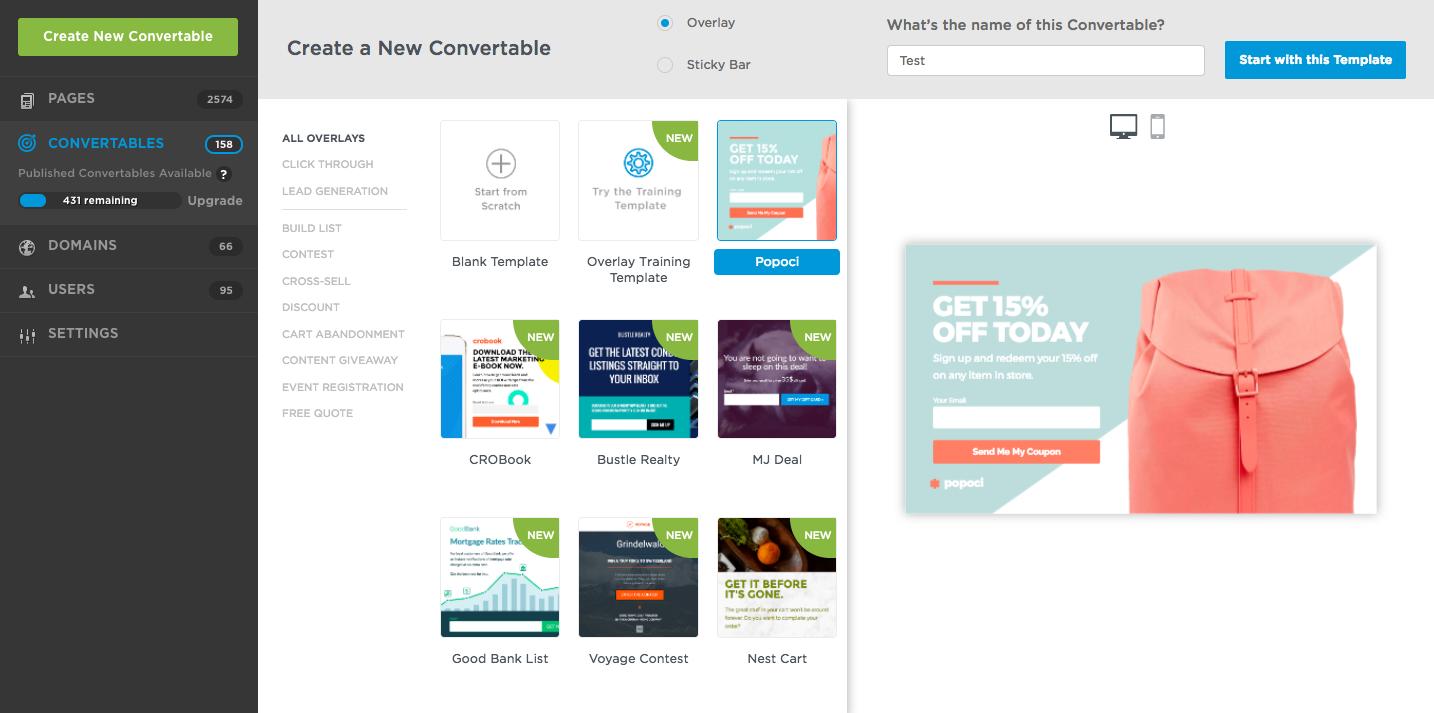 Unbounce screenshot 4