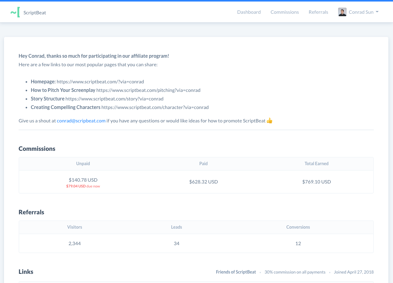 Rewardful screenshot 3