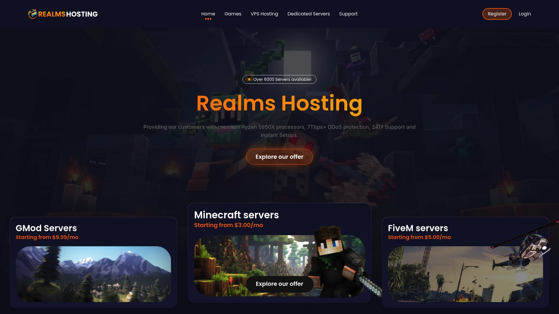 Surf Hosting Homepage