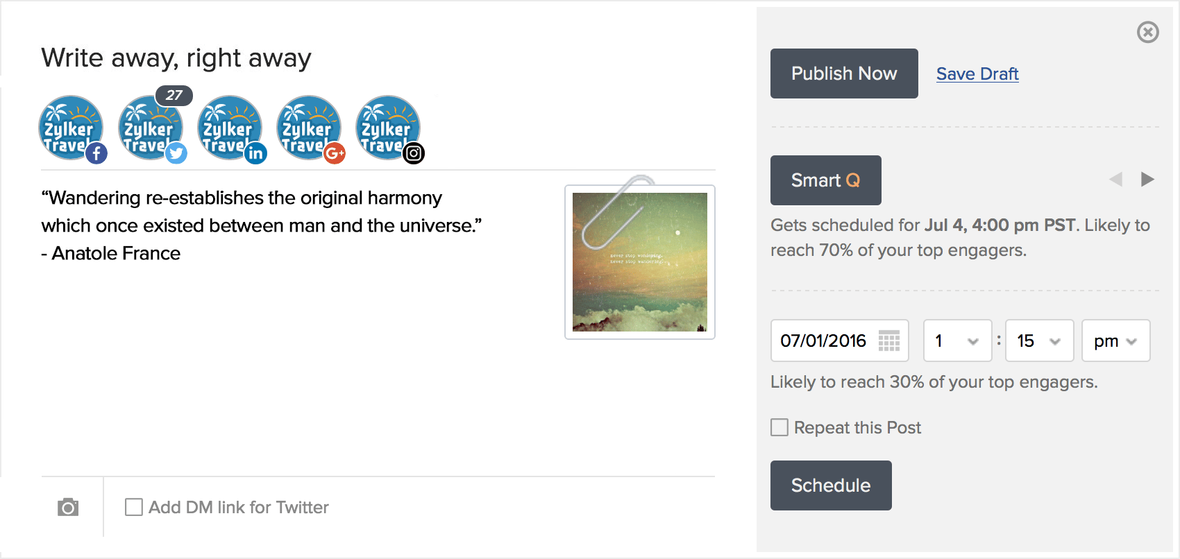 Zoho Social screenshot 3