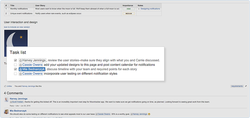 Confluence screenshot 3