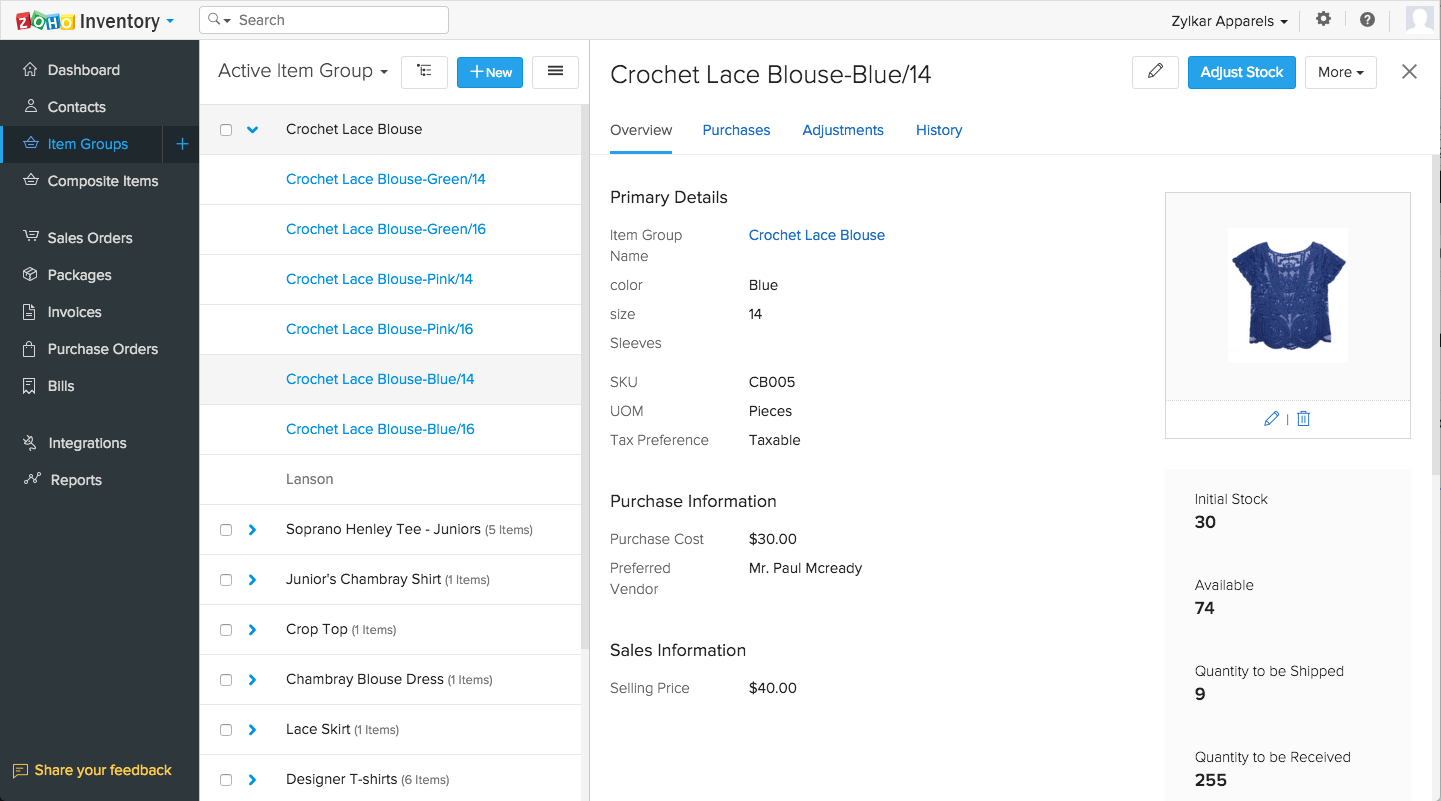 Zoho Inventory screenshot 4