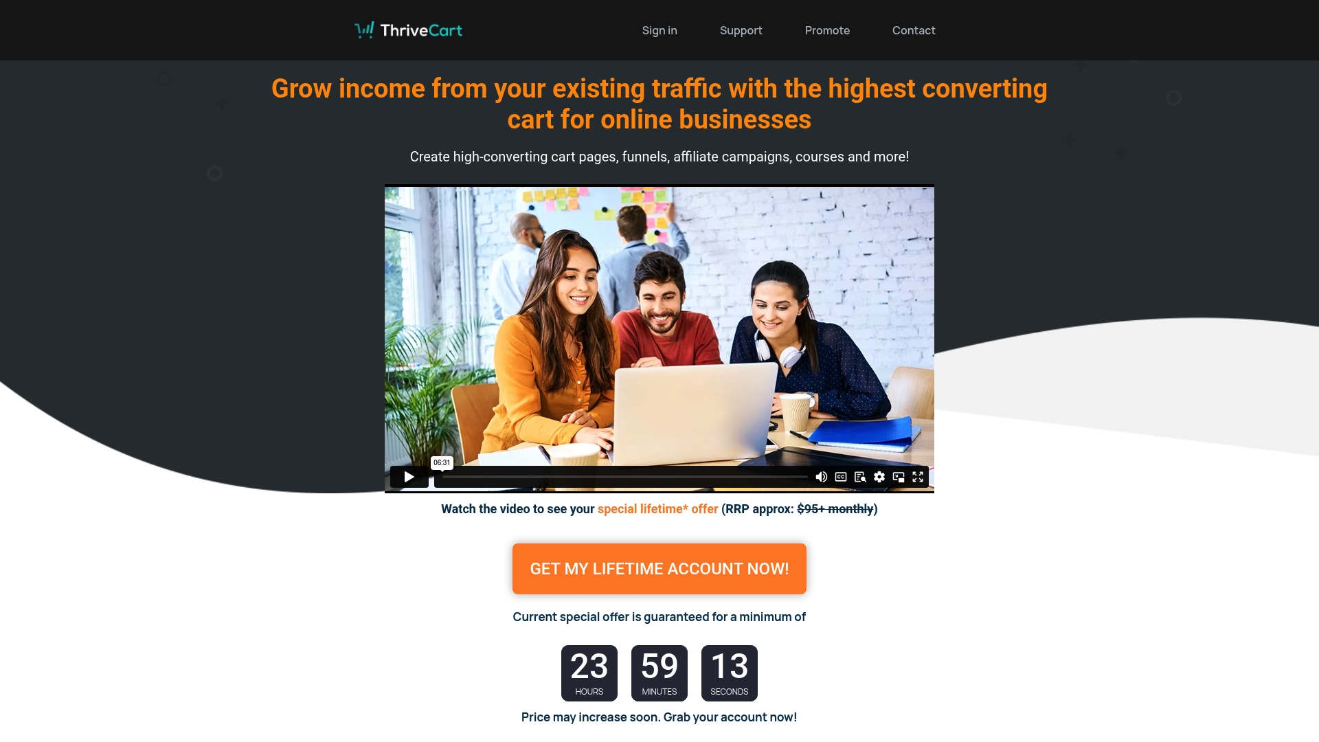 ThriveCart Homepage