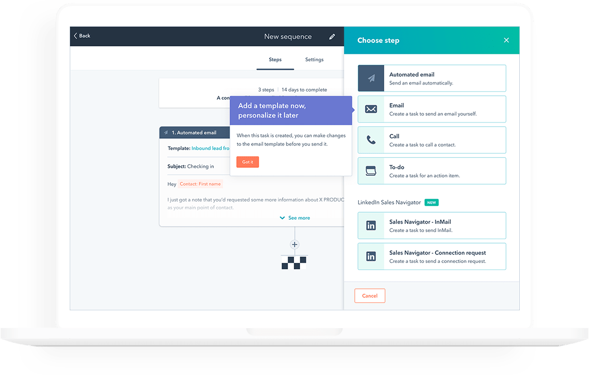 HubSpot CRM screenshot 3