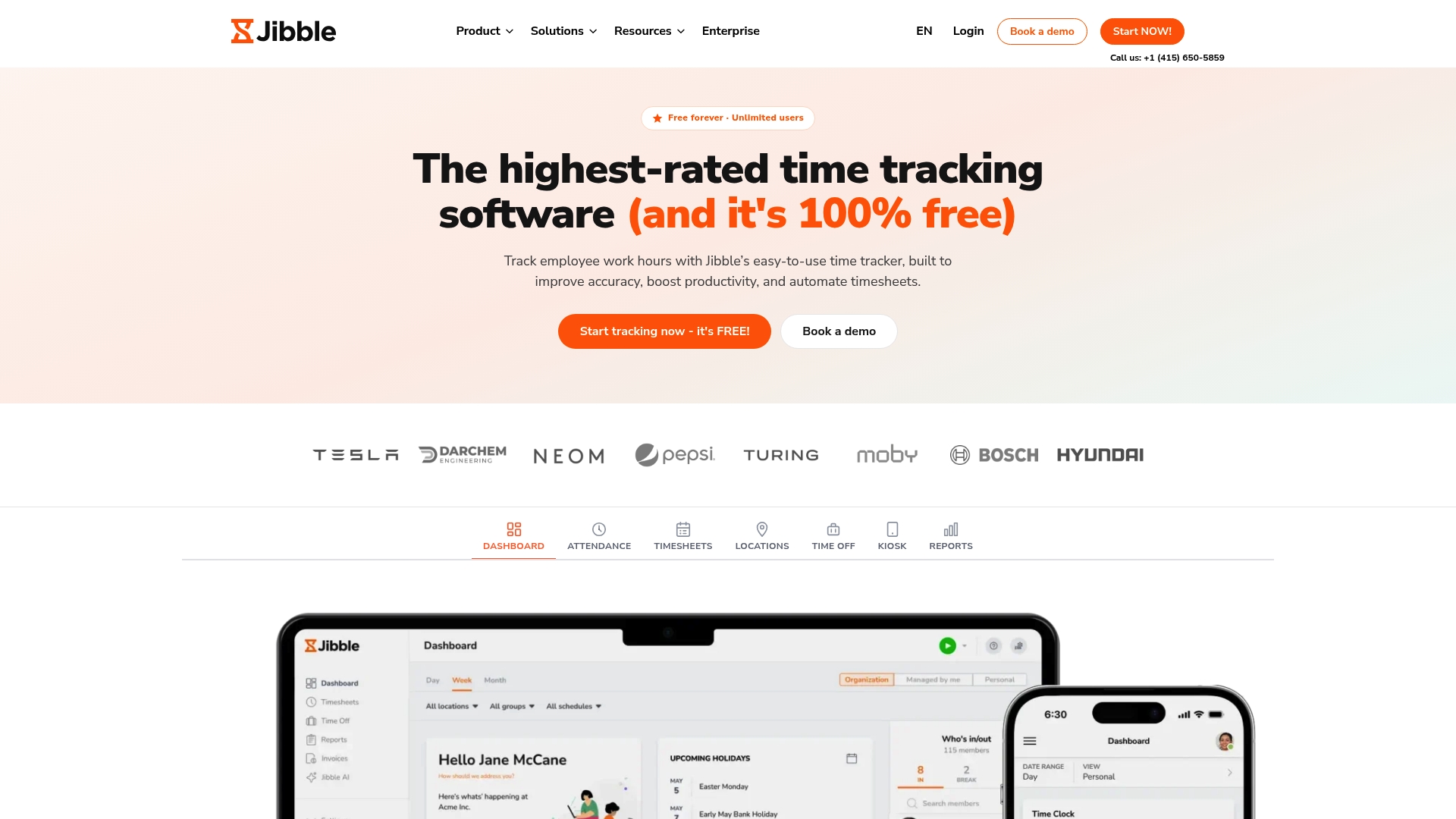 Jibble Homepage