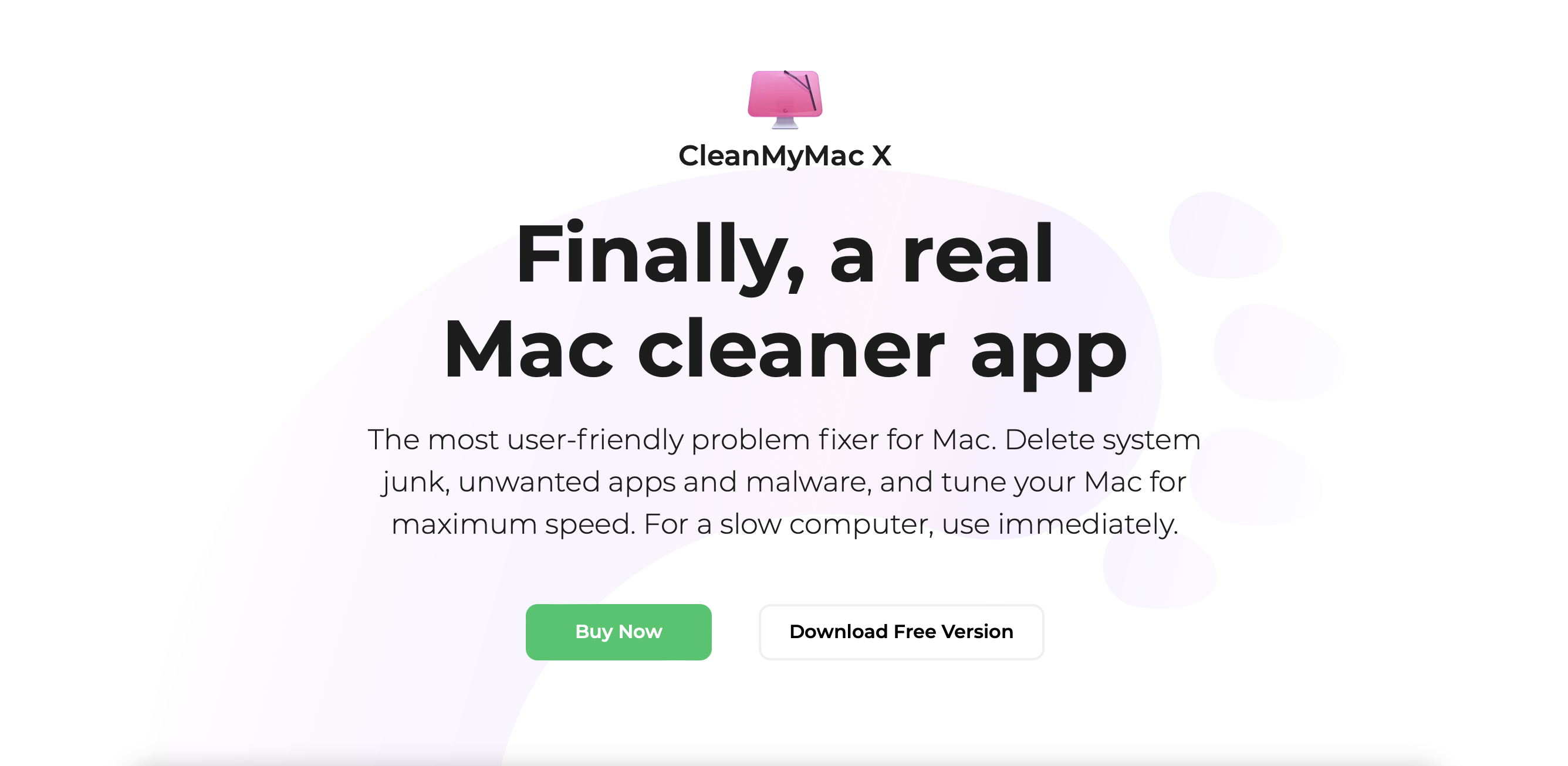 CleanMyMac X screenshot 1