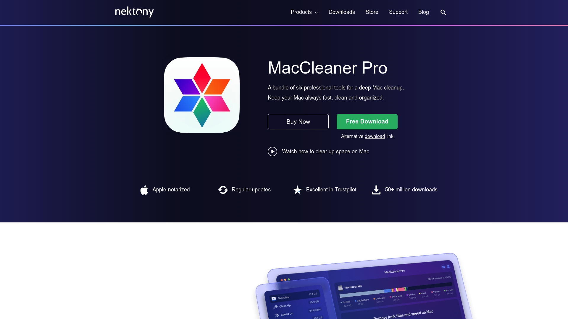 MacCleaner Pro Homepage