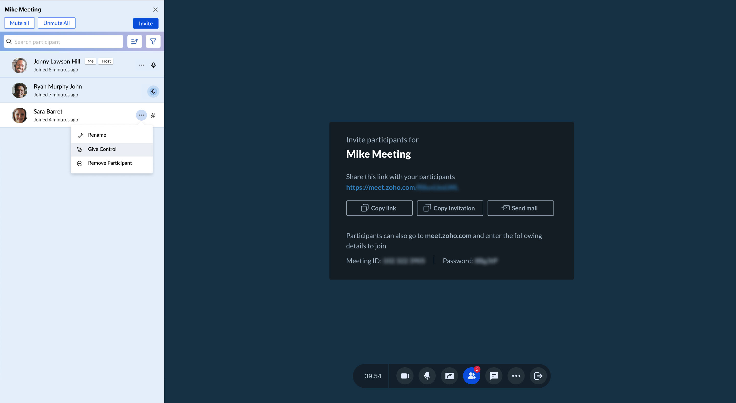 Zoho Meeting screenshot 7