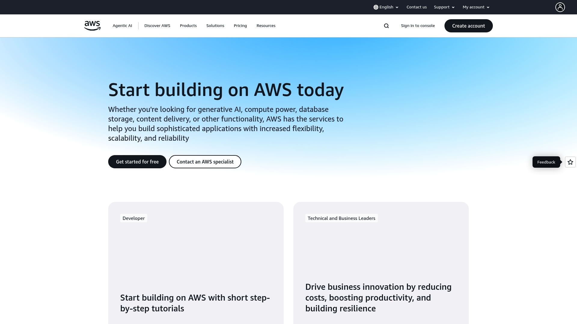 Amazon Web Services (AWS) - Amazon Web Services (AWS) Homepage