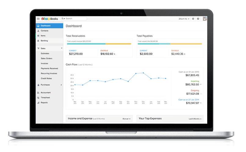 Zoho Books screenshot 5