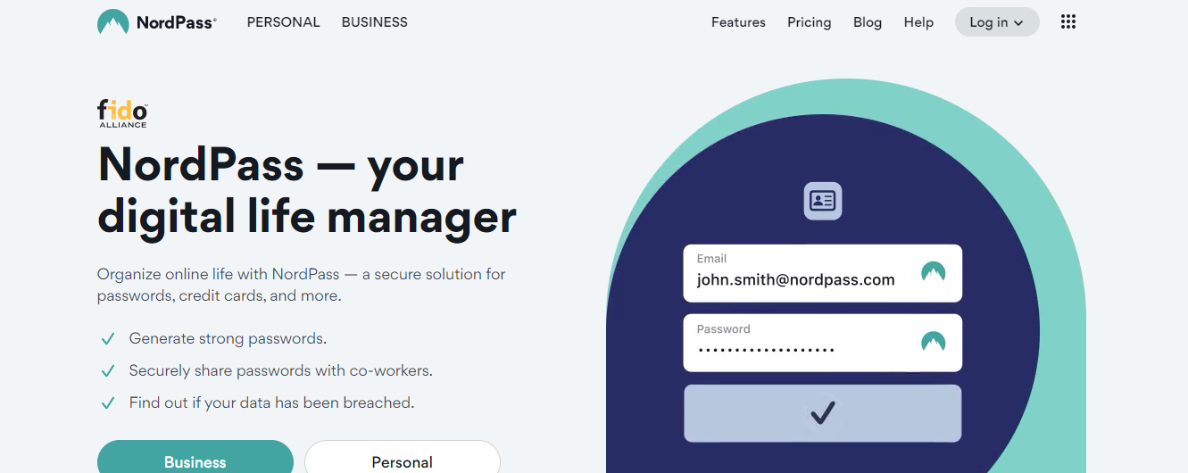 Nordpass screenshot 1
