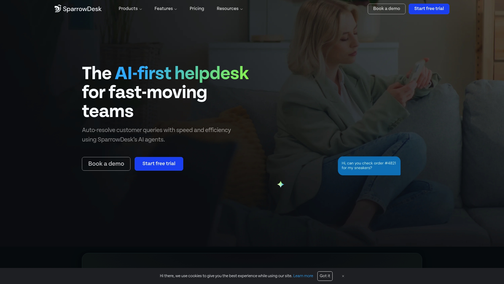 SparrowDesk Homepage