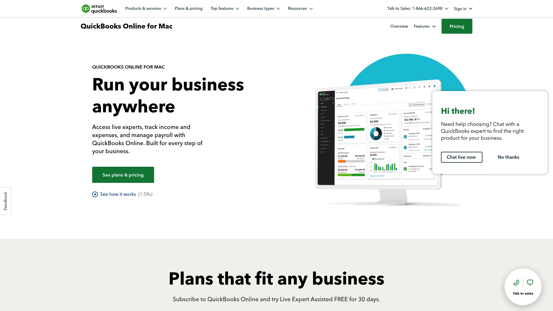 QuickBooks Desktop for Mac Homepage