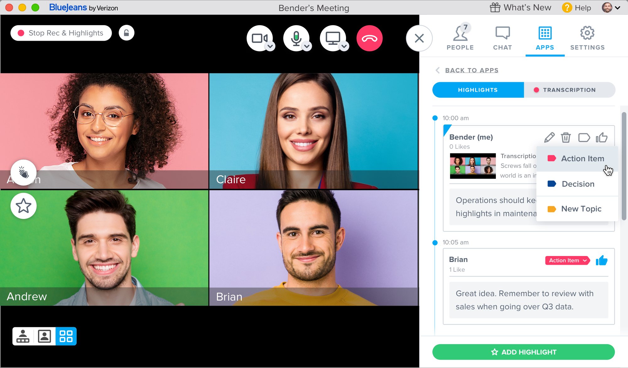 BlueJeans Meetings screenshot 5