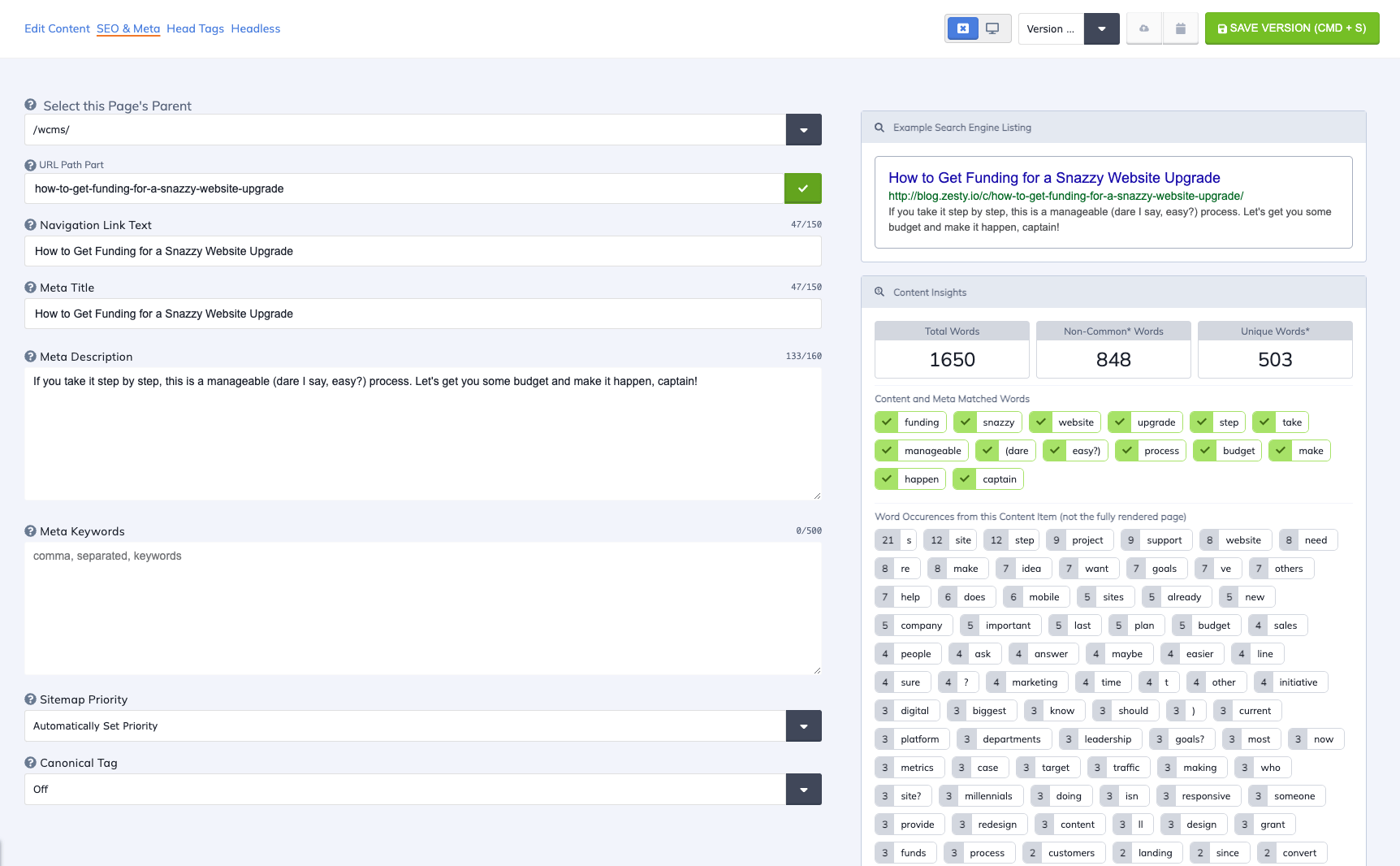 Zesty.io screenshot 3