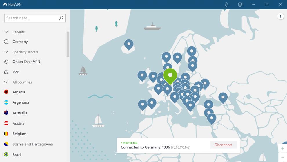 NordVPN screenshot 3