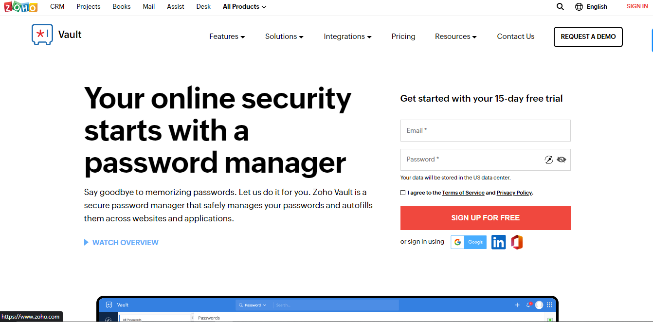 Zoho Vault screenshot 3