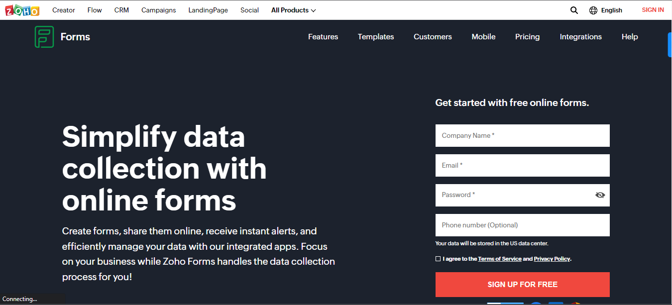 Zoho Forms screenshot 1