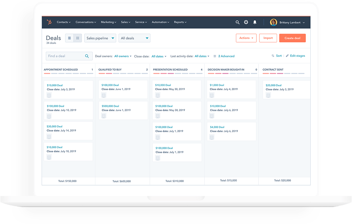 HubSpot CRM screenshot 2