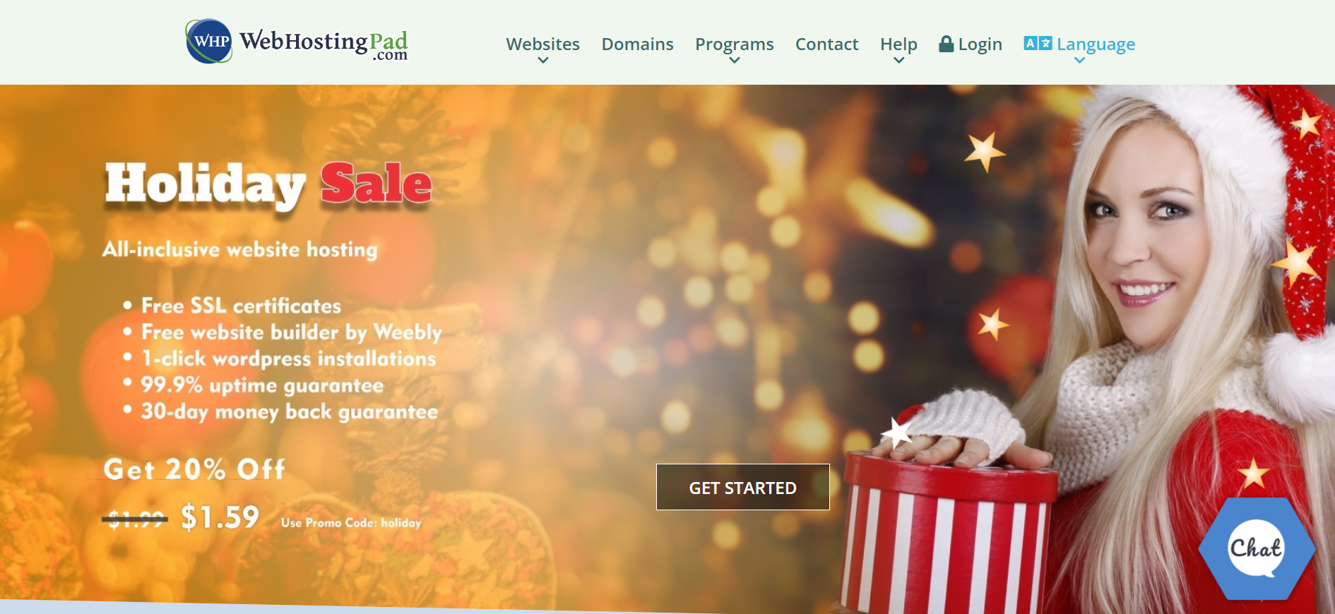 WebHostingPad screenshot 2