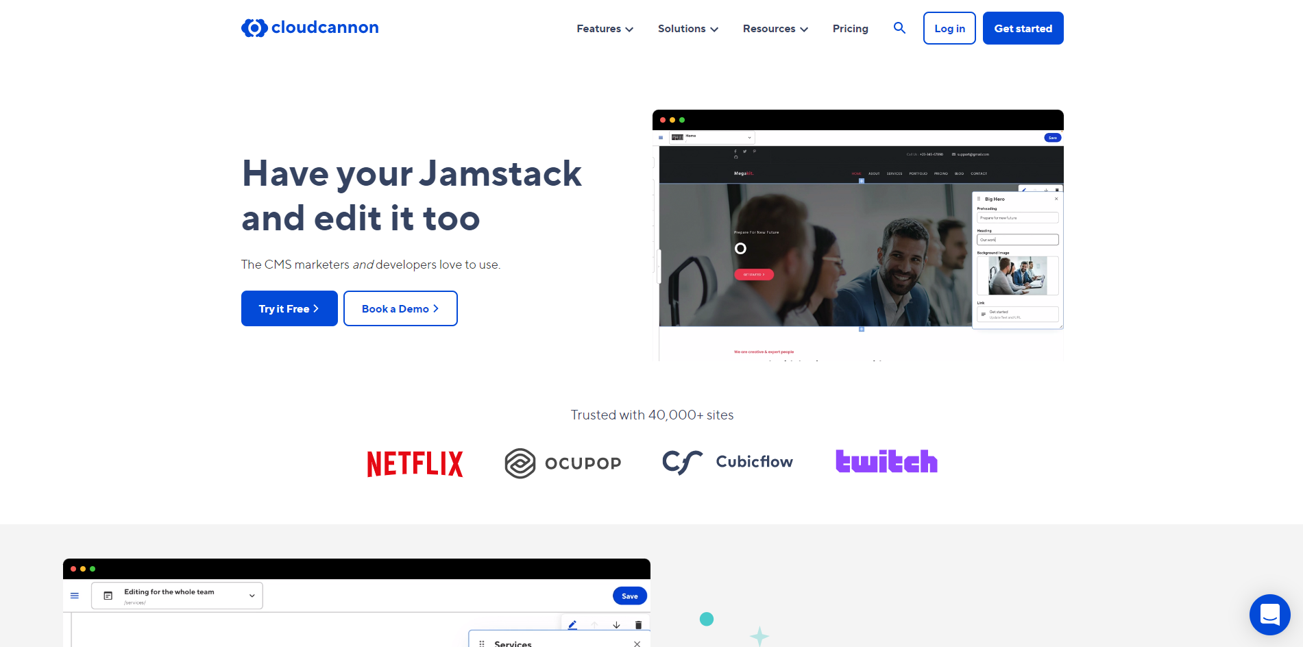 CloudCannon screenshot 1