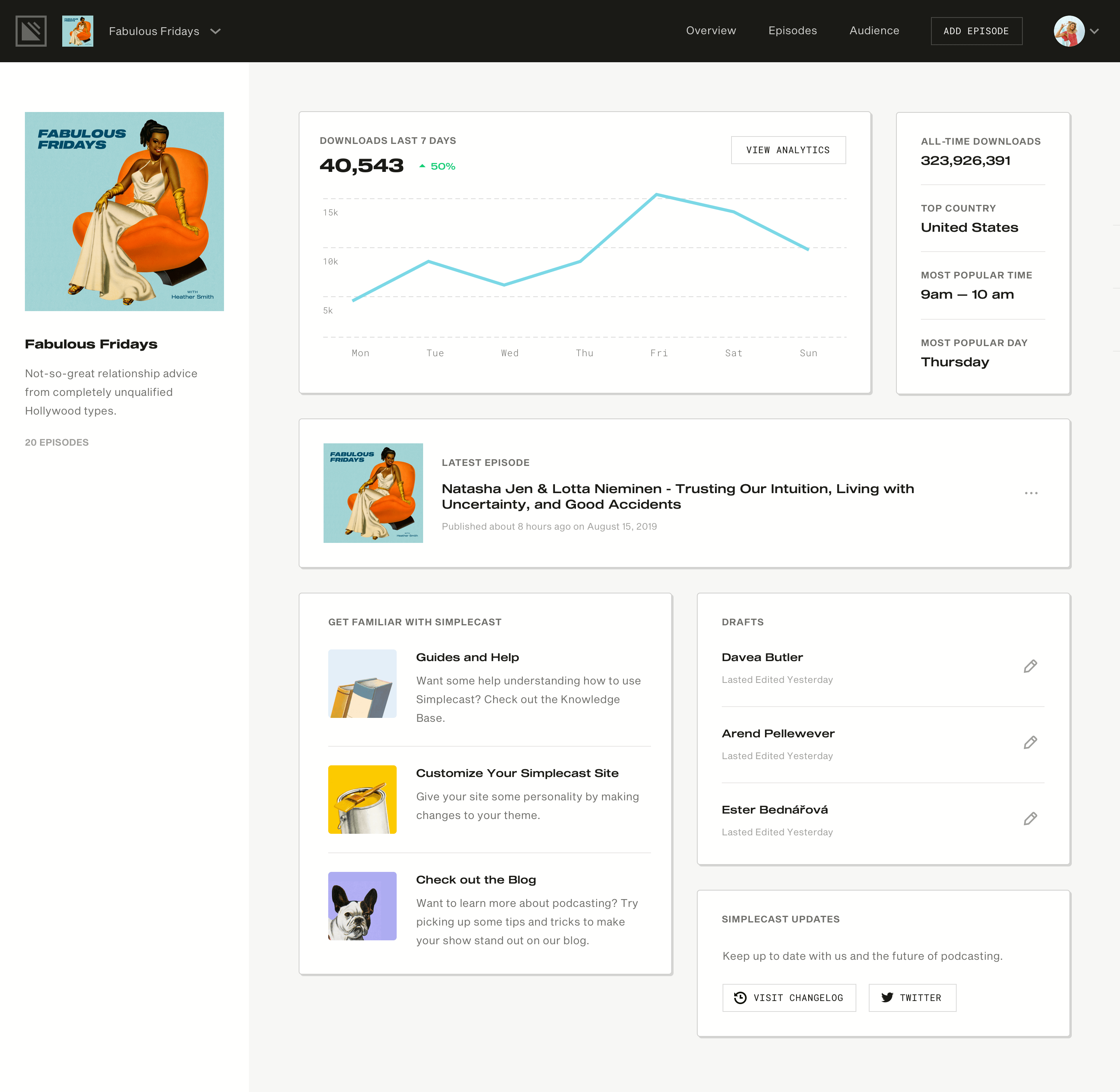 Simplecast screenshot 2