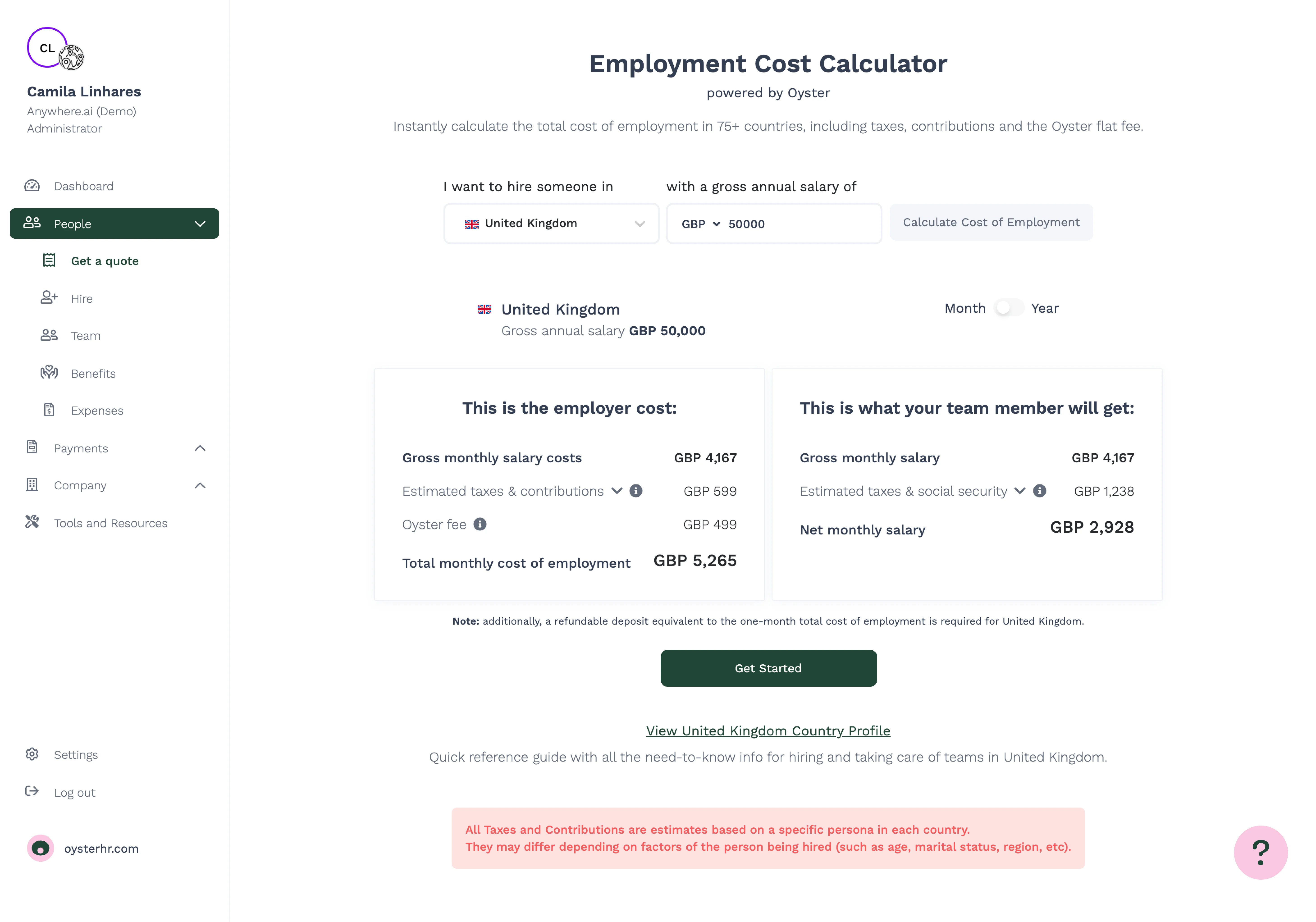 Oyster HR screenshot 3
