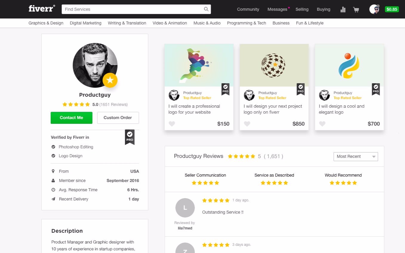 Fiverr screenshot 3
